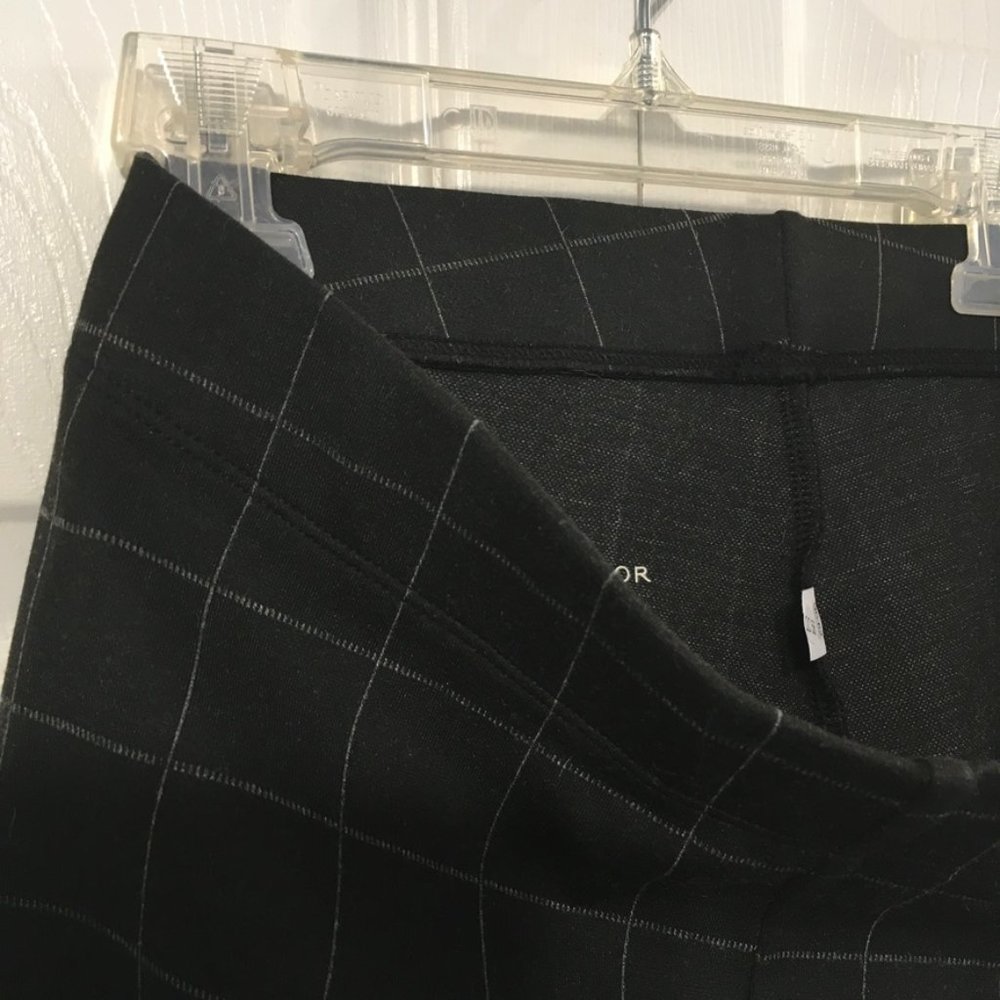 NWOT Ann Taylor LOFT Ponte Leggings Block Plaid - Picture 5 of 7